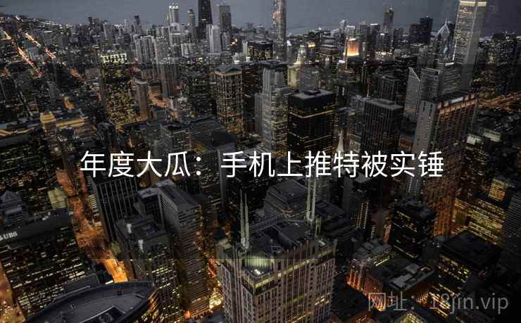 年度大瓜：手机上推特被实锤