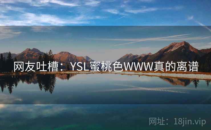 网友吐槽：YSL蜜桃色WWW真的离谱